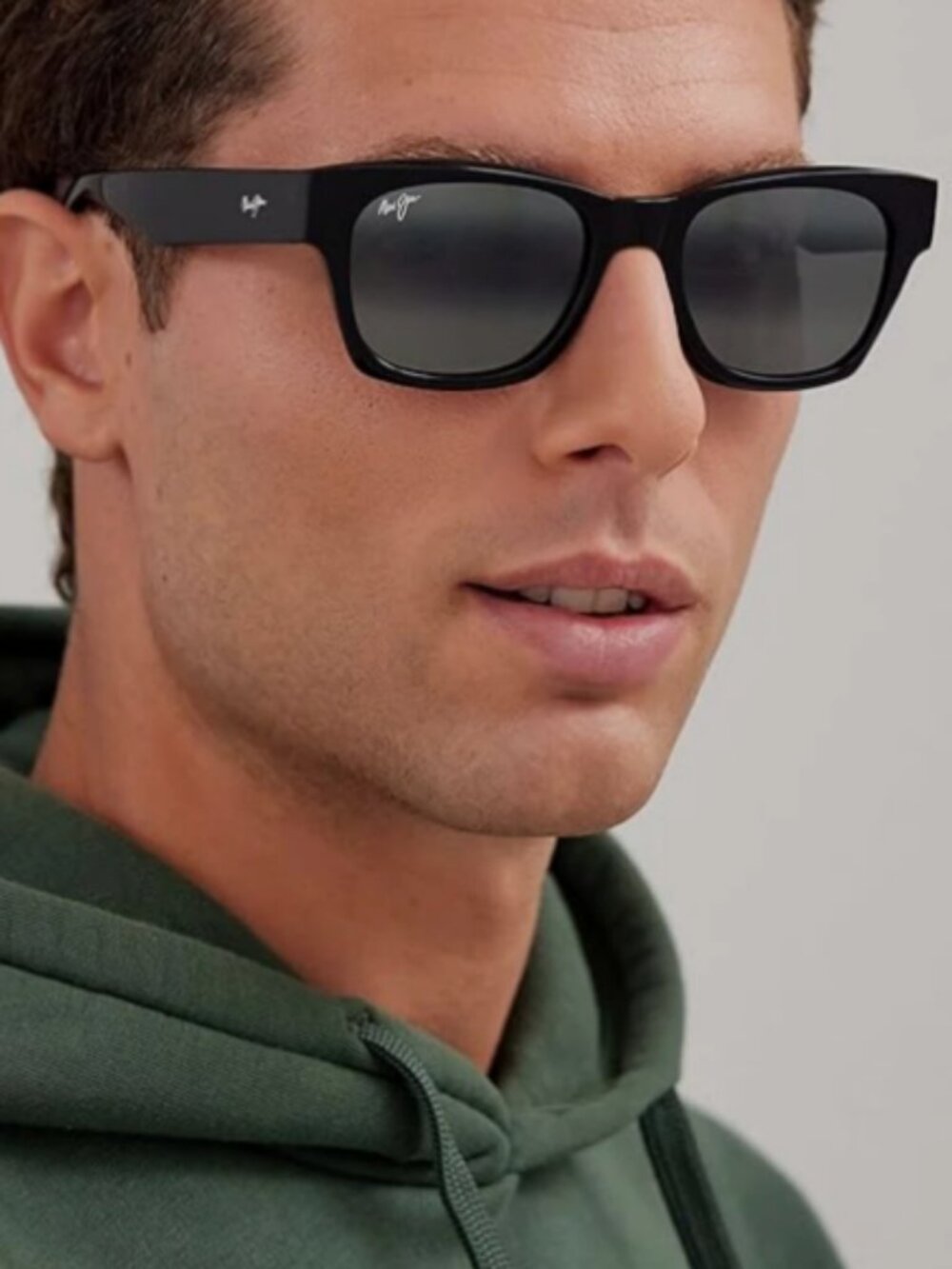 Maui Jim Valley Isle Square Polarized Sunglasses MSRP$399~ Handmade in Italy